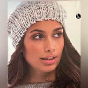 Knitted Beanie Light Grey, Medium Grey, Light Pink NWT